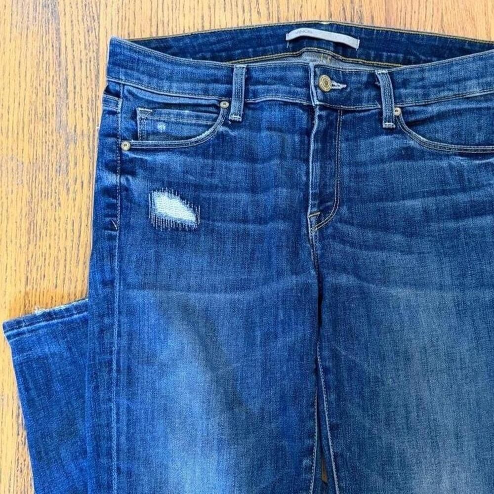 Vince Mid-Rise Slim Straight Jeans Mid-Blue Made in USA Size 30